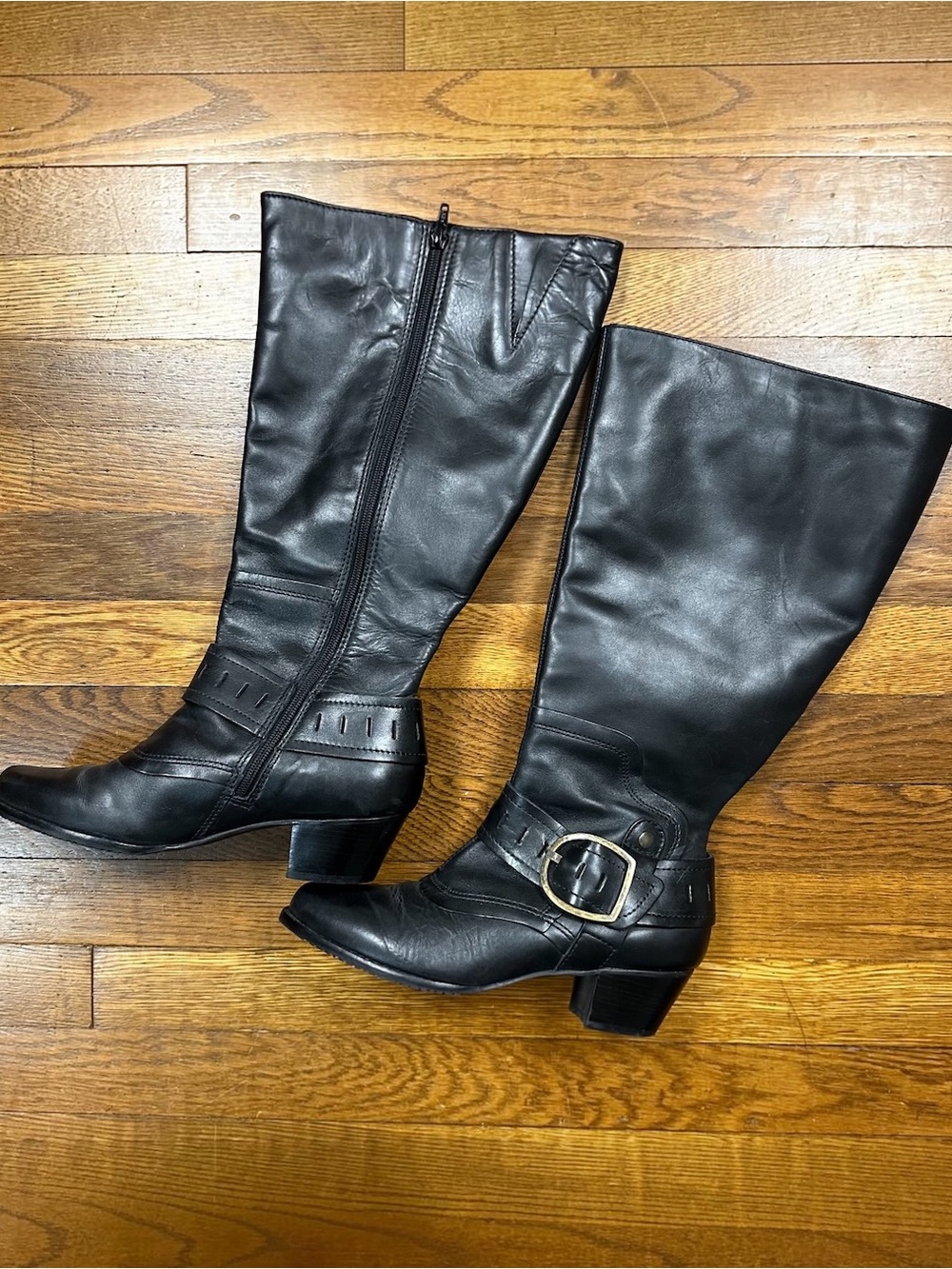 Leather Riding Boots Women's 8.5 M WW ELITES by Walking Cradles